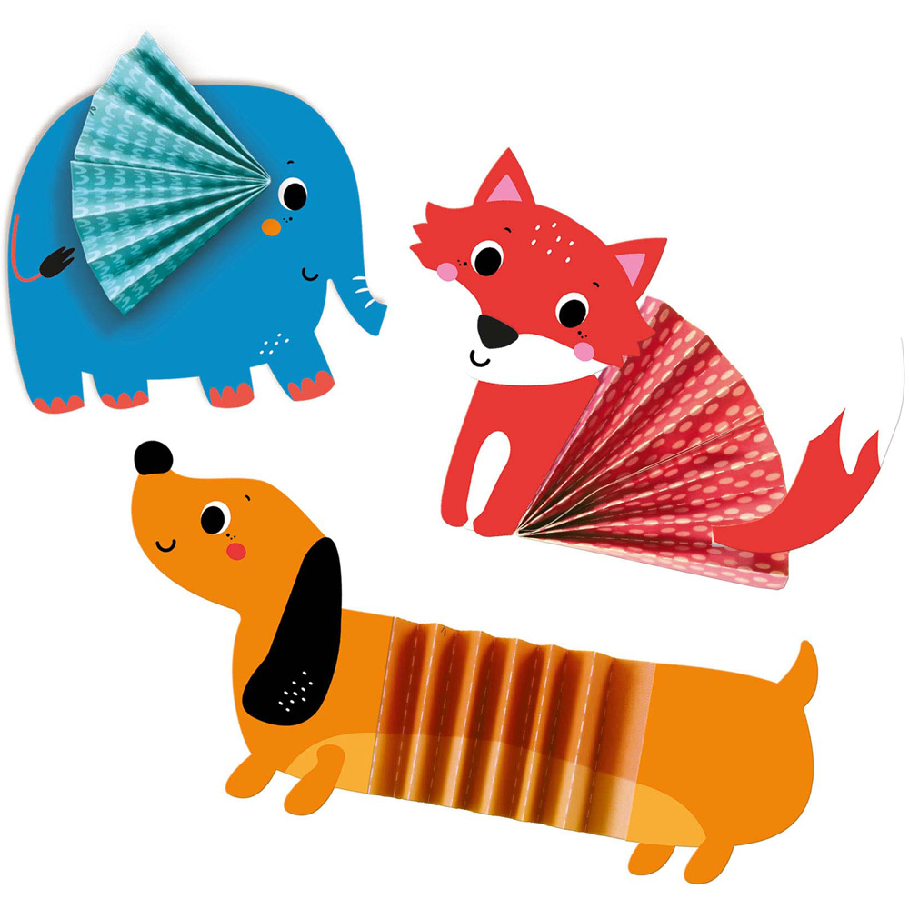 SES Creative Animal Zig Zag Origami Kit Image 3