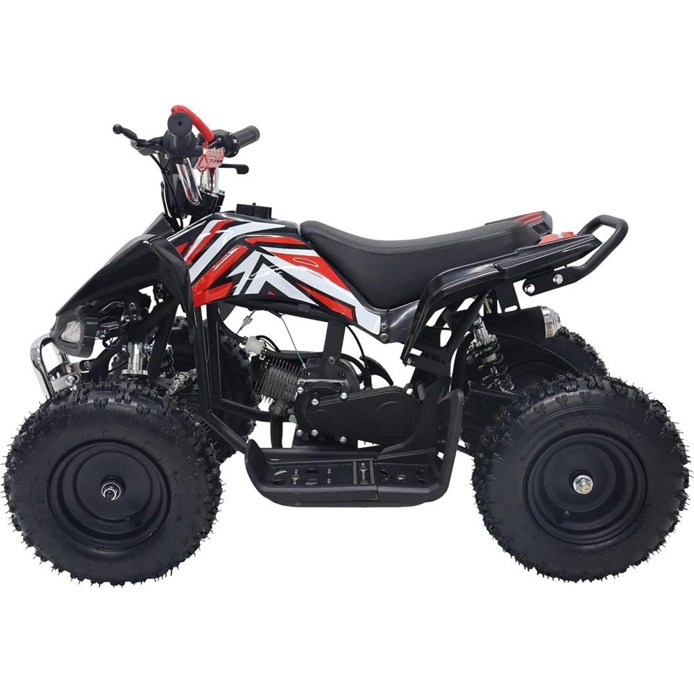 Alivio Kids Red 49cc 2-Stroke Engine Mini Petrol Quad Bike with Disc Brakes 1.8L Image 3