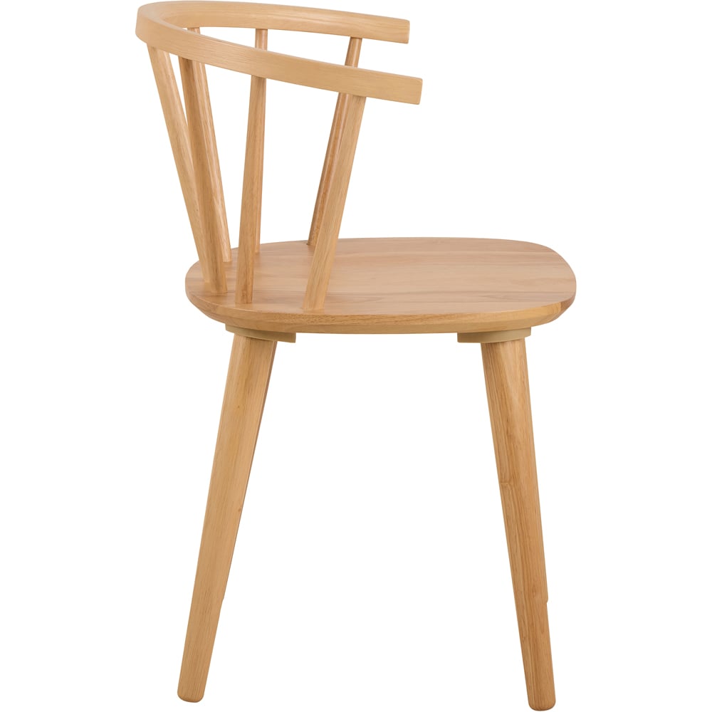 Florence Ida Set of 2 Oak Dining Chair Image 3