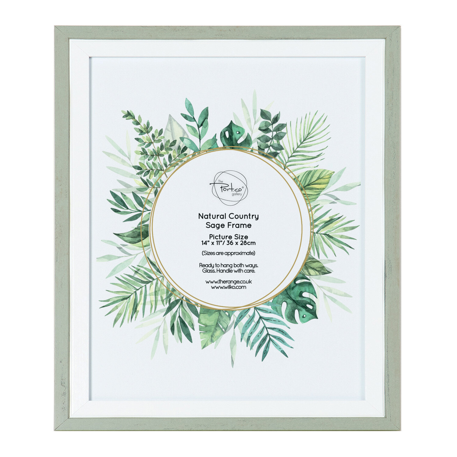 Natural Country Sage Frame - Grey / 14x11in Image 1