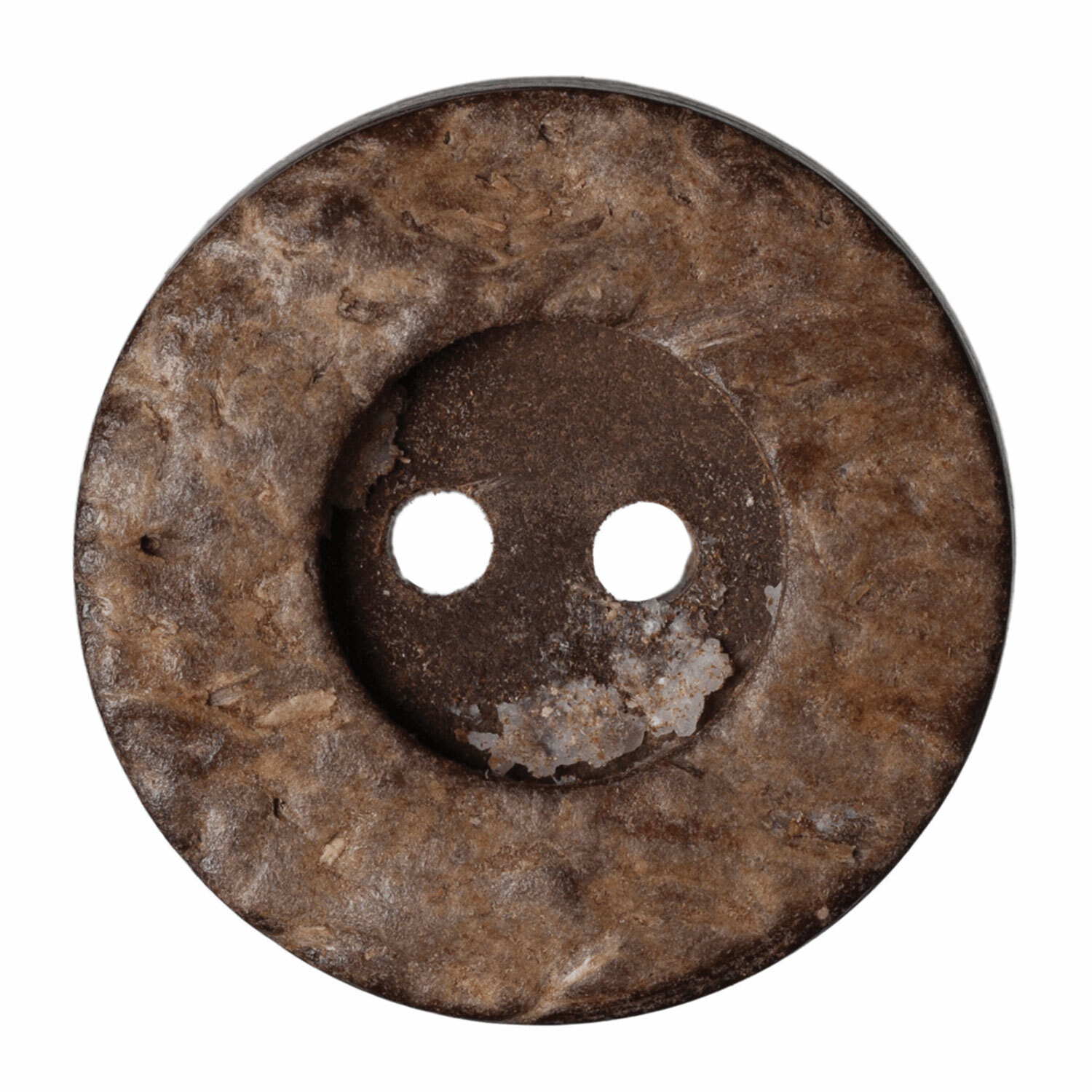 Hemline Coconut Wooden Button Two Hole - 20mm Image