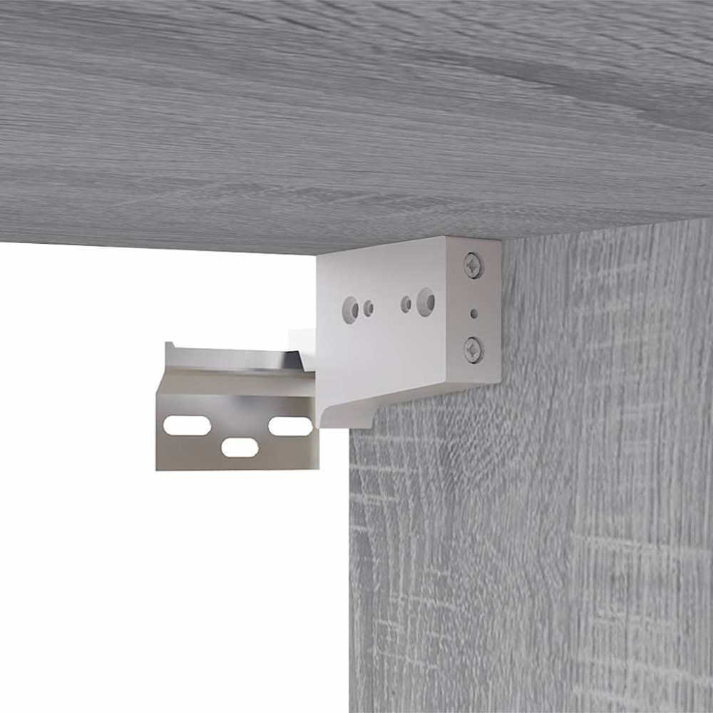 vidaXL 2 Door Grey Sonoma TV Cabinet Image 6