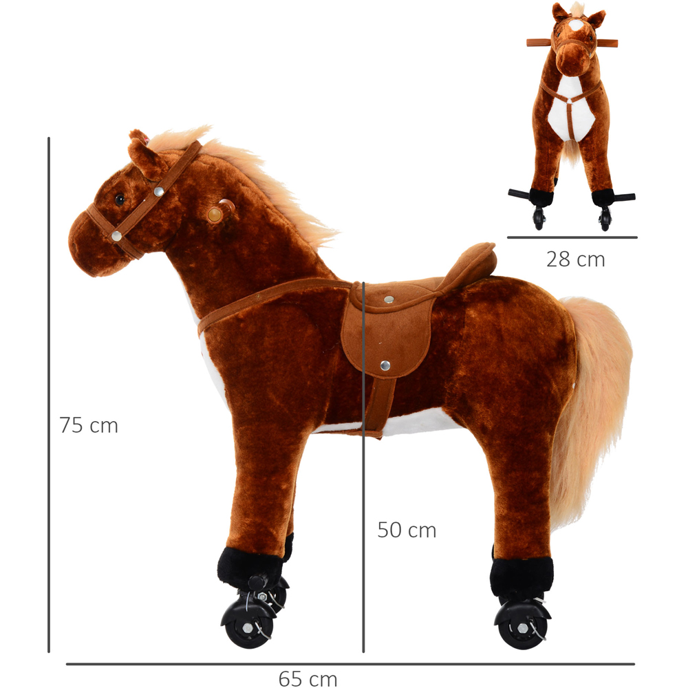 Tommy Toys Walking Horse Pony Toddler Ride On Brown Image 3