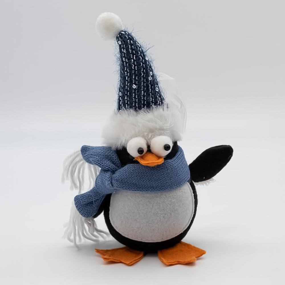 Marco Paul Blue Puppa Penguin Christmas Tree Decoration Image 2