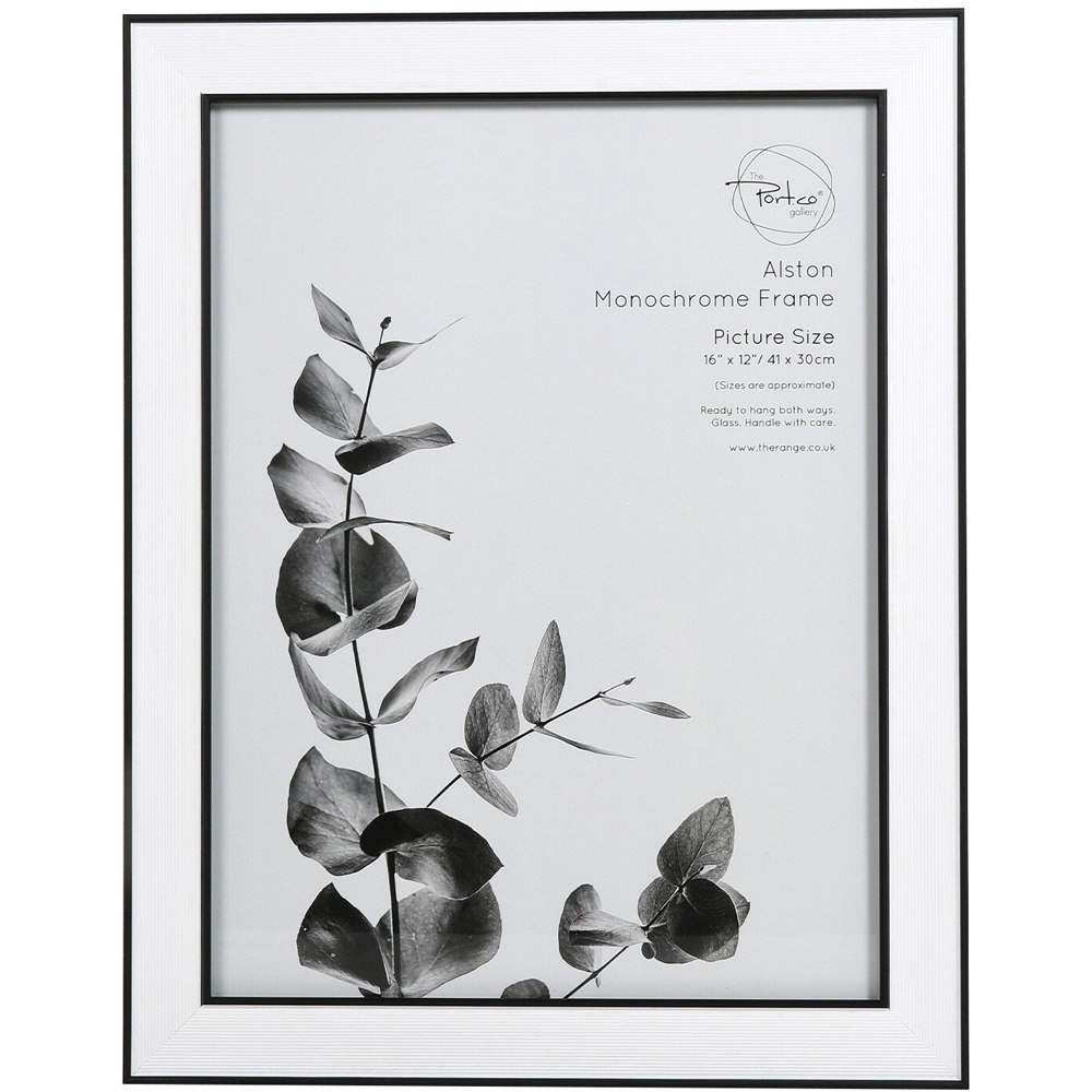 The Port. Co Gallery Alston Monochrome Photo Frame 16 x 12 inch Image