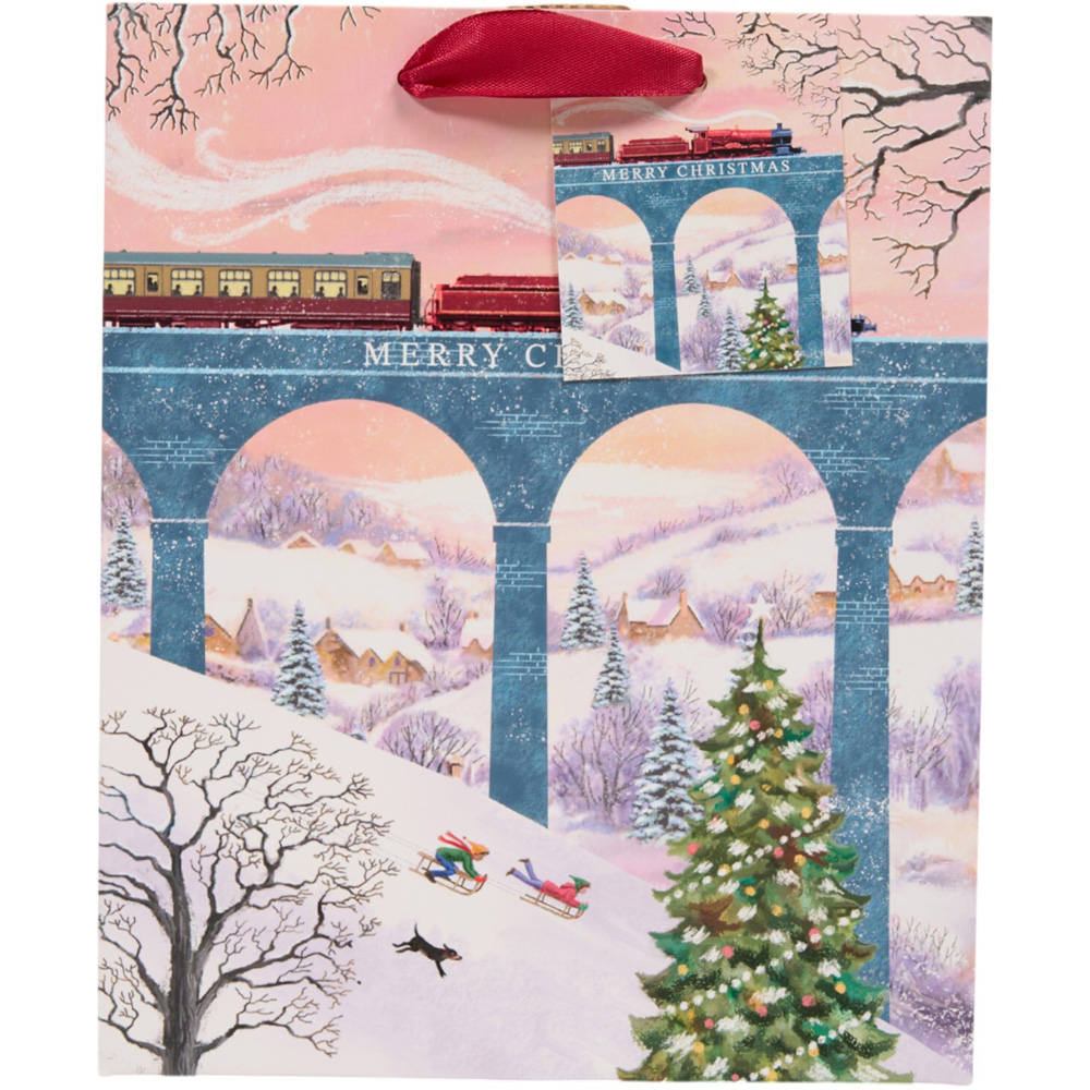 Christmas Scene Charming Gift Bag Small Image 2