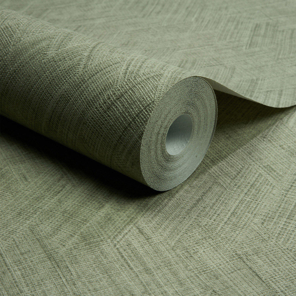 Grandeco Yuno Khaki Green Wallpaper Image 2
