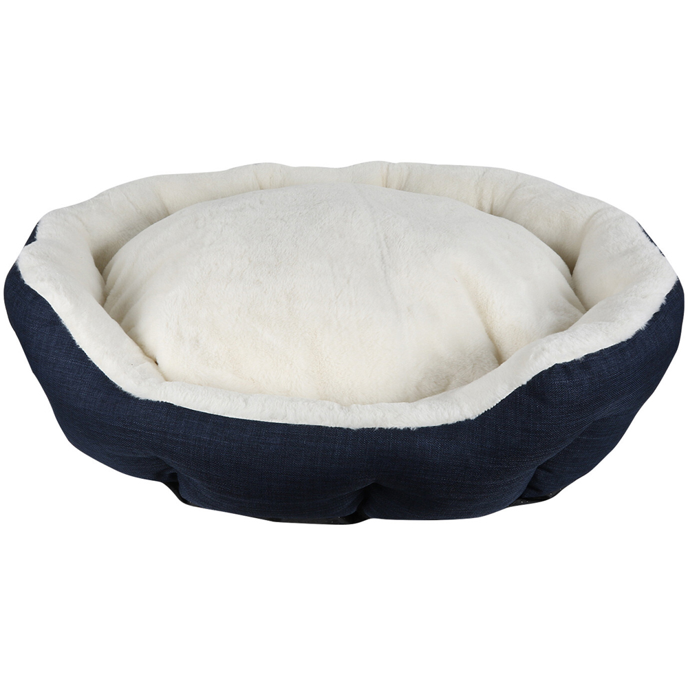 Clever Paws Luxury Large Navy Dog Bed Image 1