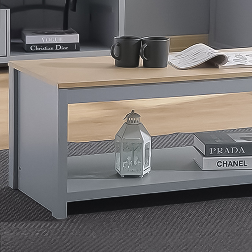 Brooklyn Grey and Oak Coffee Table Image 2