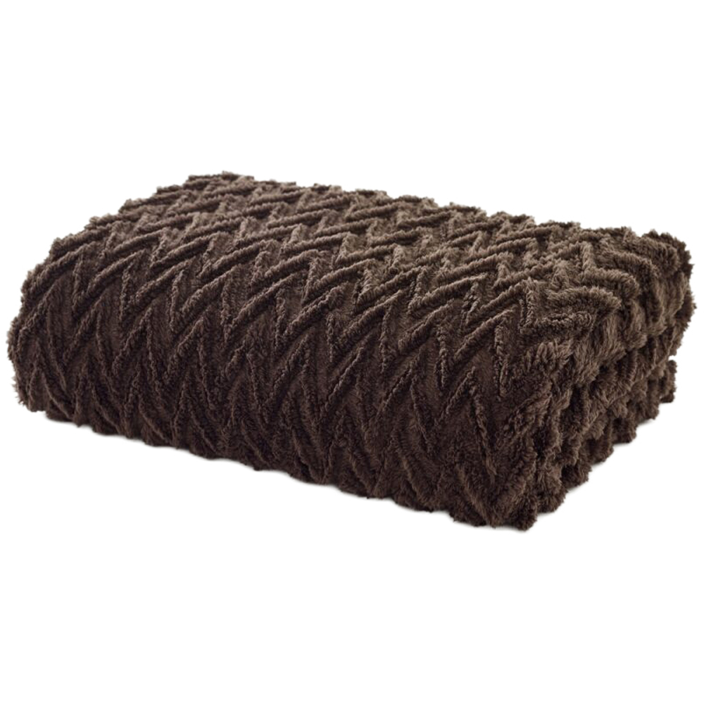 Deyongs Tadcaster Chocolate Throw 140 x 180cm Image 1