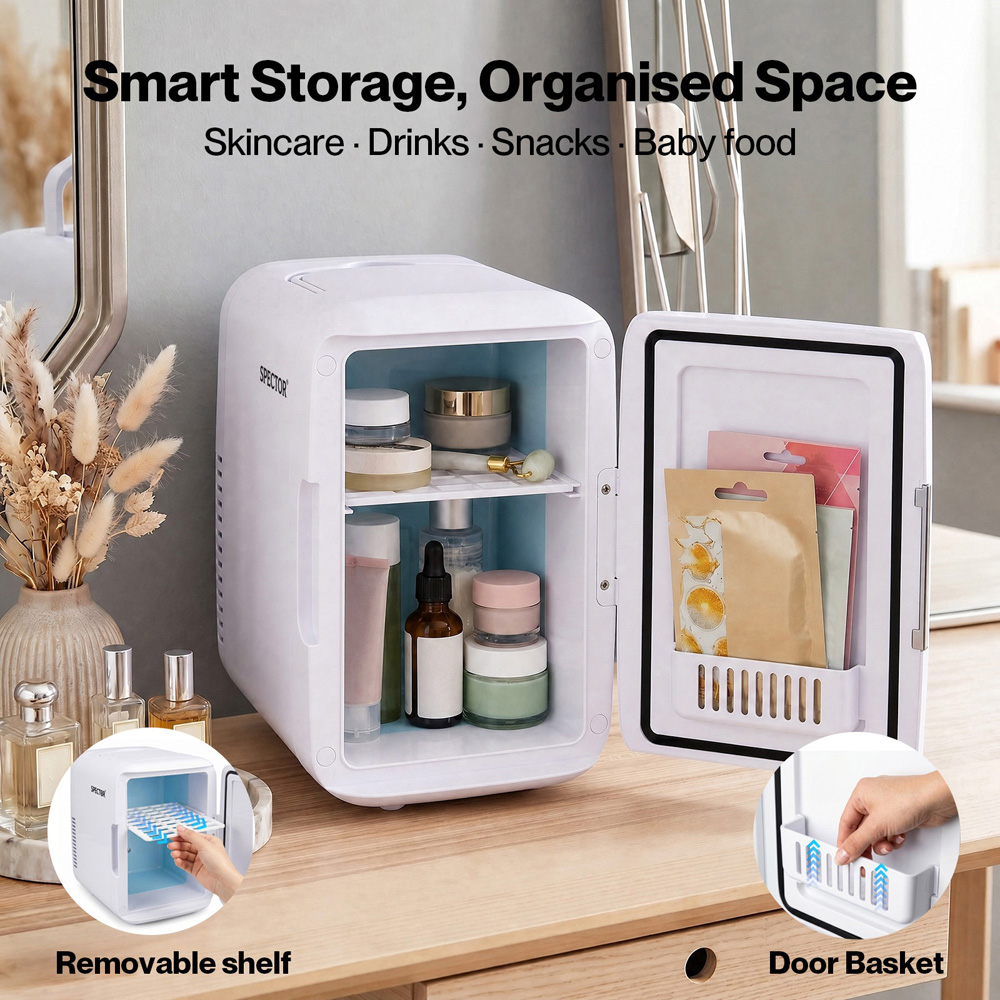 Spector White Portable Mini Fridge Image 5