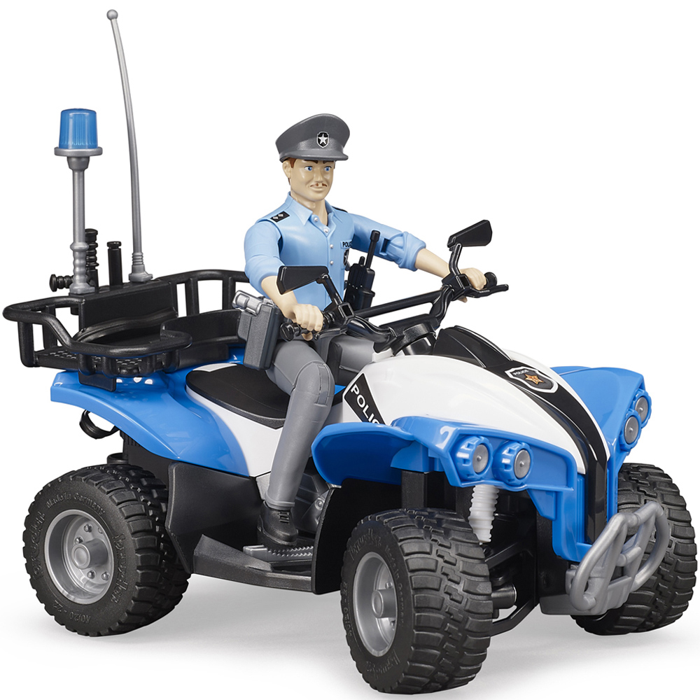 Bruder Police-Quad Bike with Policeman Figure and Accessories Image 2