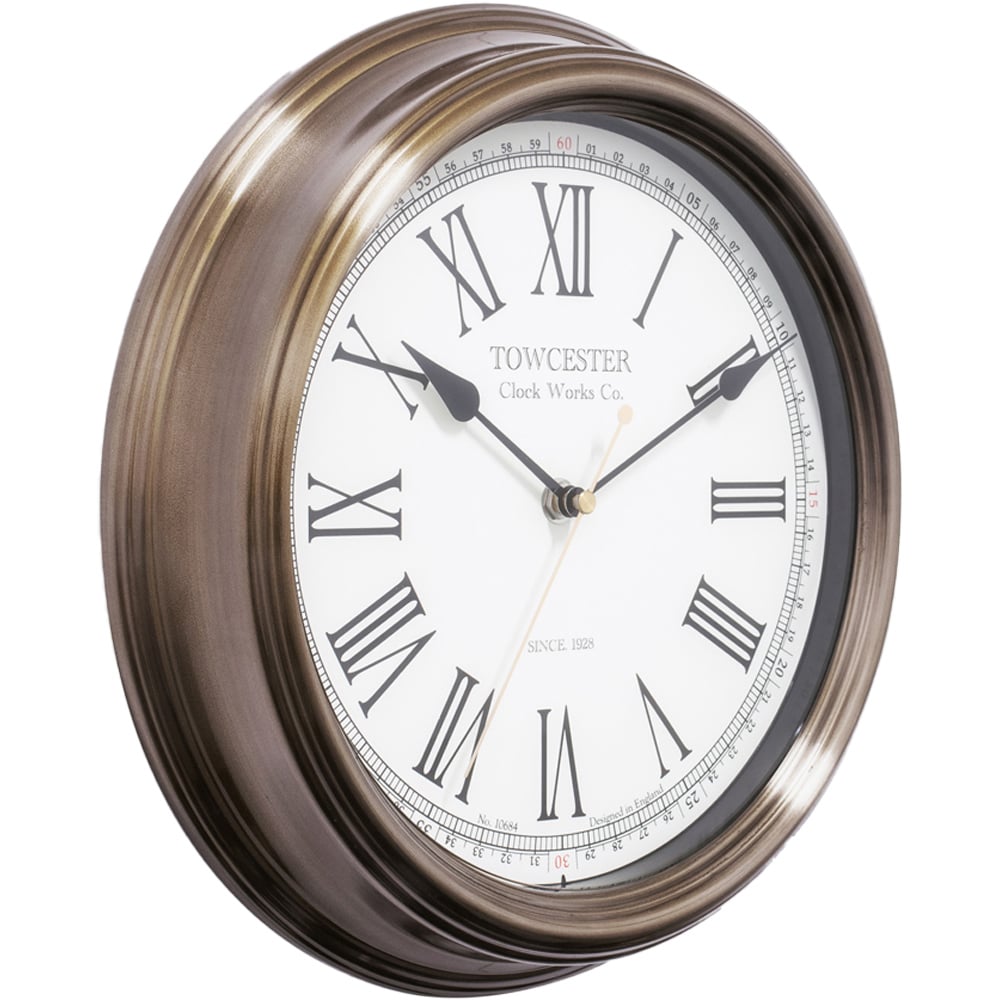 Acctim Redbourn Antique Gold Wall Clock Image 3