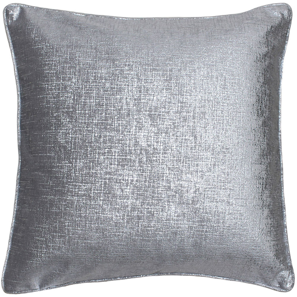 Paoletti Venus Silver Metallic Cushion Image 1