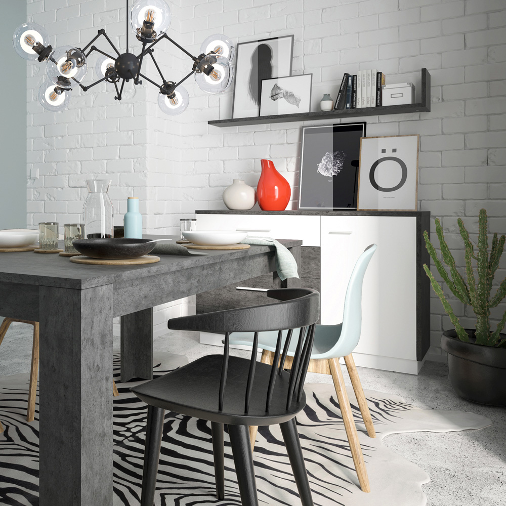 Florence Zingaro 4 Seater Extendable Dining Table Image 4