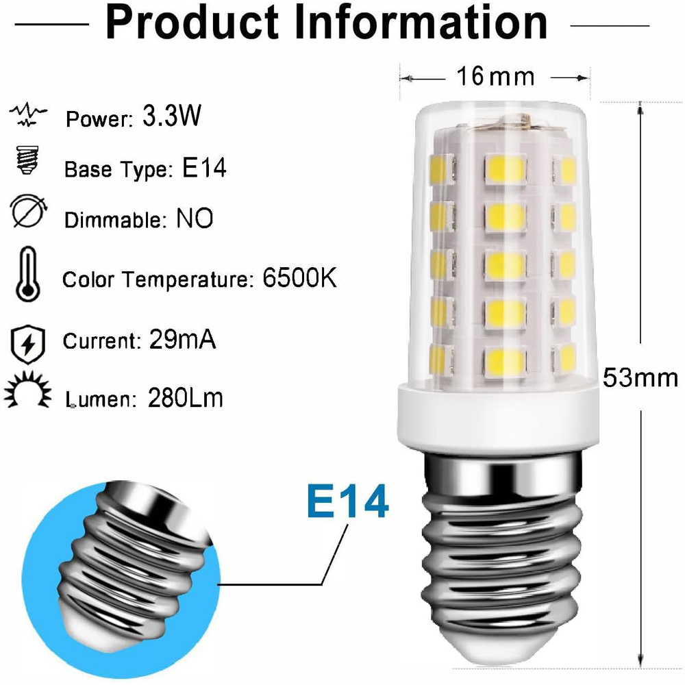 ExtraStar 6 Pack E14 LED 3.3W Daylight Mini Bulb Image 5