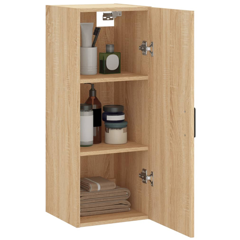 vidaXL Single Door Sonoma Oak Wall Mounted Cabinet Image 4