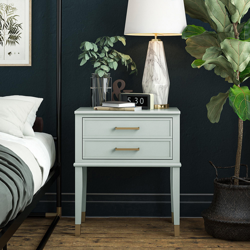 Dorel Home Westerleigh Single Drawer Green End Table Image 6