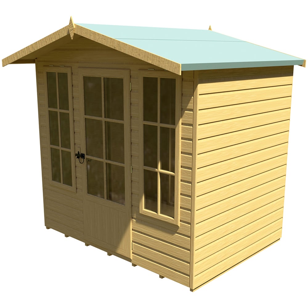 Shire Elton 7 x 5ft Shiplap Apex Summerhouse Image 1