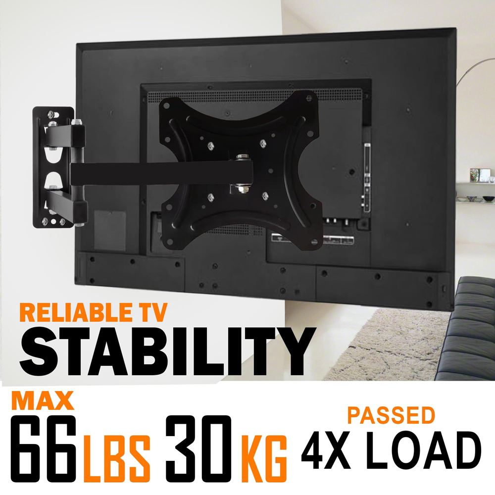 ATEK Full Motion Tilt and Swivel TV Wall Mount Bracket 10 to 42 inch Image 6
