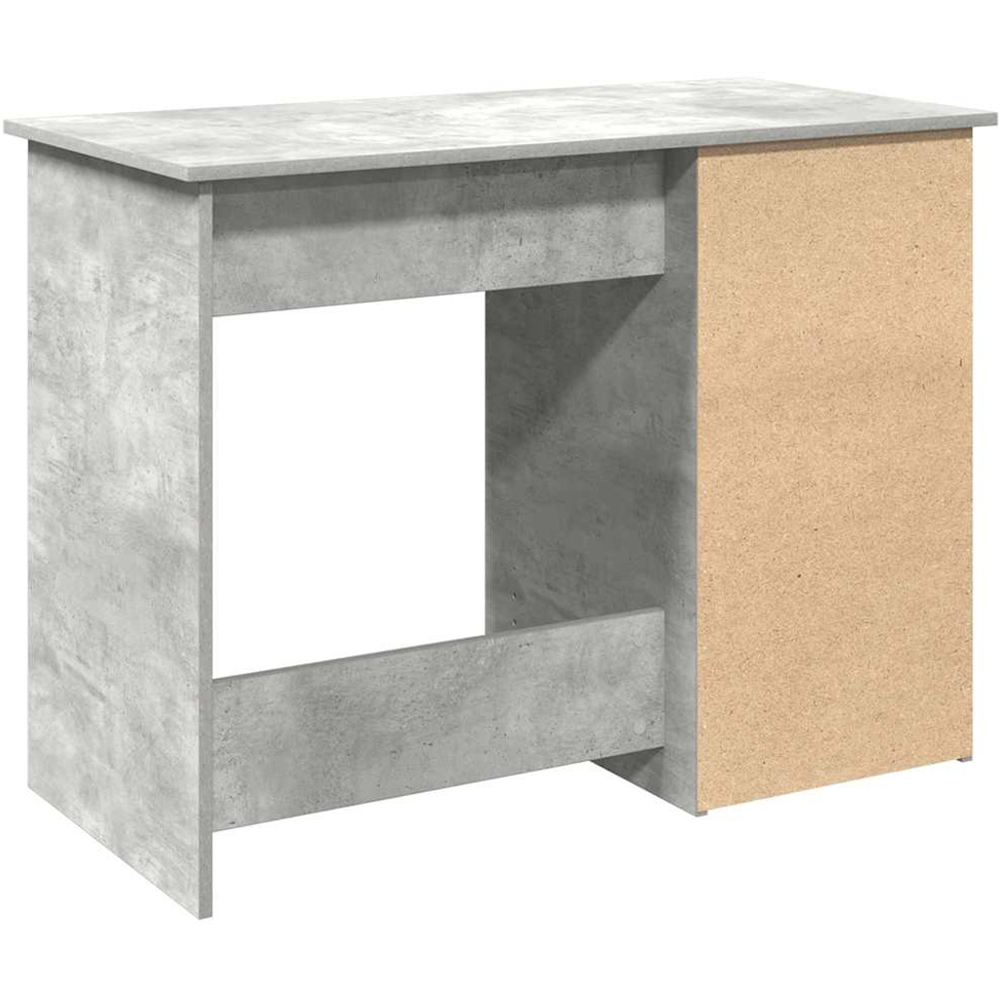vidaXL 3 Drawer Single Shelf Computer Desk Concrete Grey Image 6