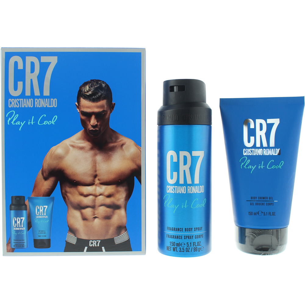 Cristiano Ronaldo Cr7 Play It Cool 150ml Body Spray Gift Set Image 1