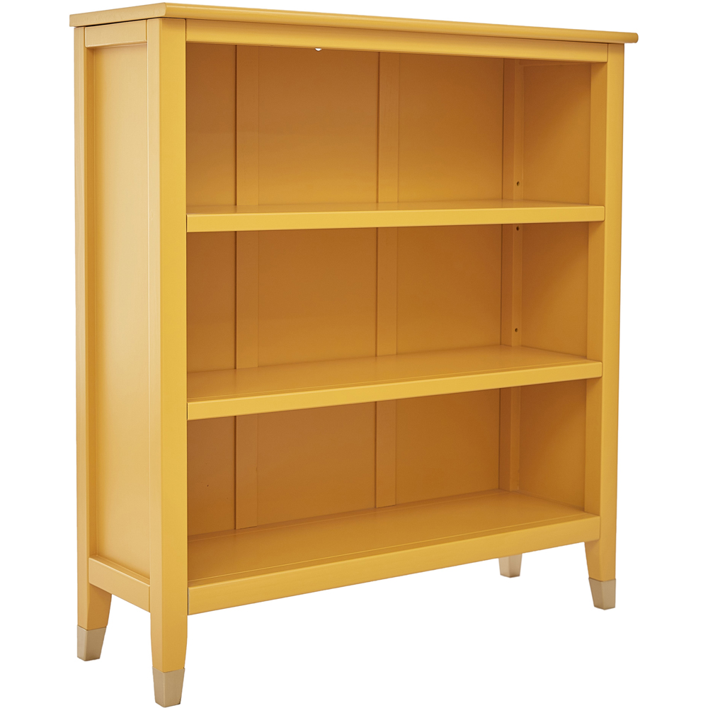 Palazzi 3 Shelves Mustard Bookcase Image 2