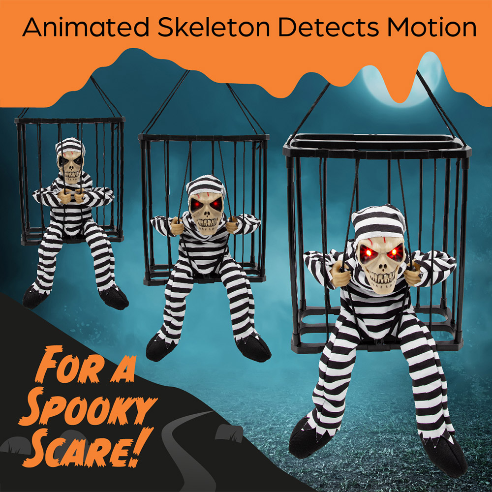 Global Gizmos Animated Prisoner with Motion Sensor Decoration Image 5