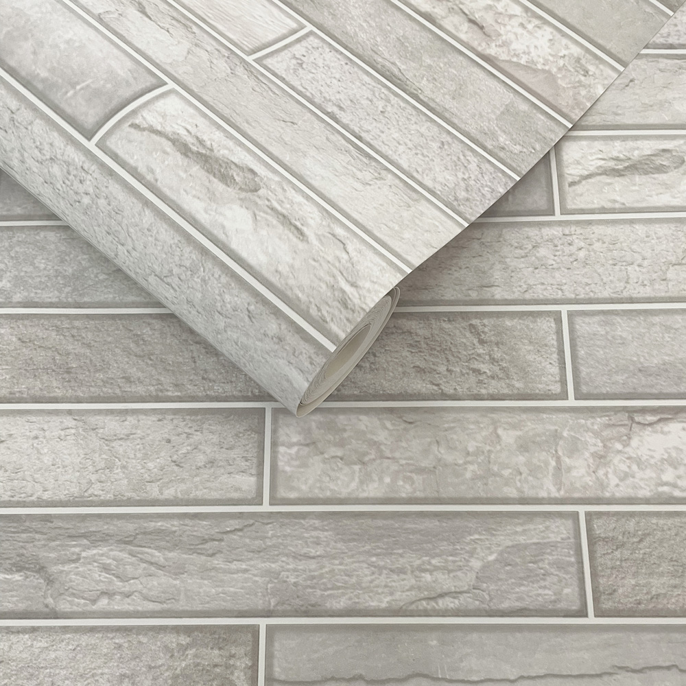 Holden Decor Talara Stone Tile Dove Wallpaper Image 2