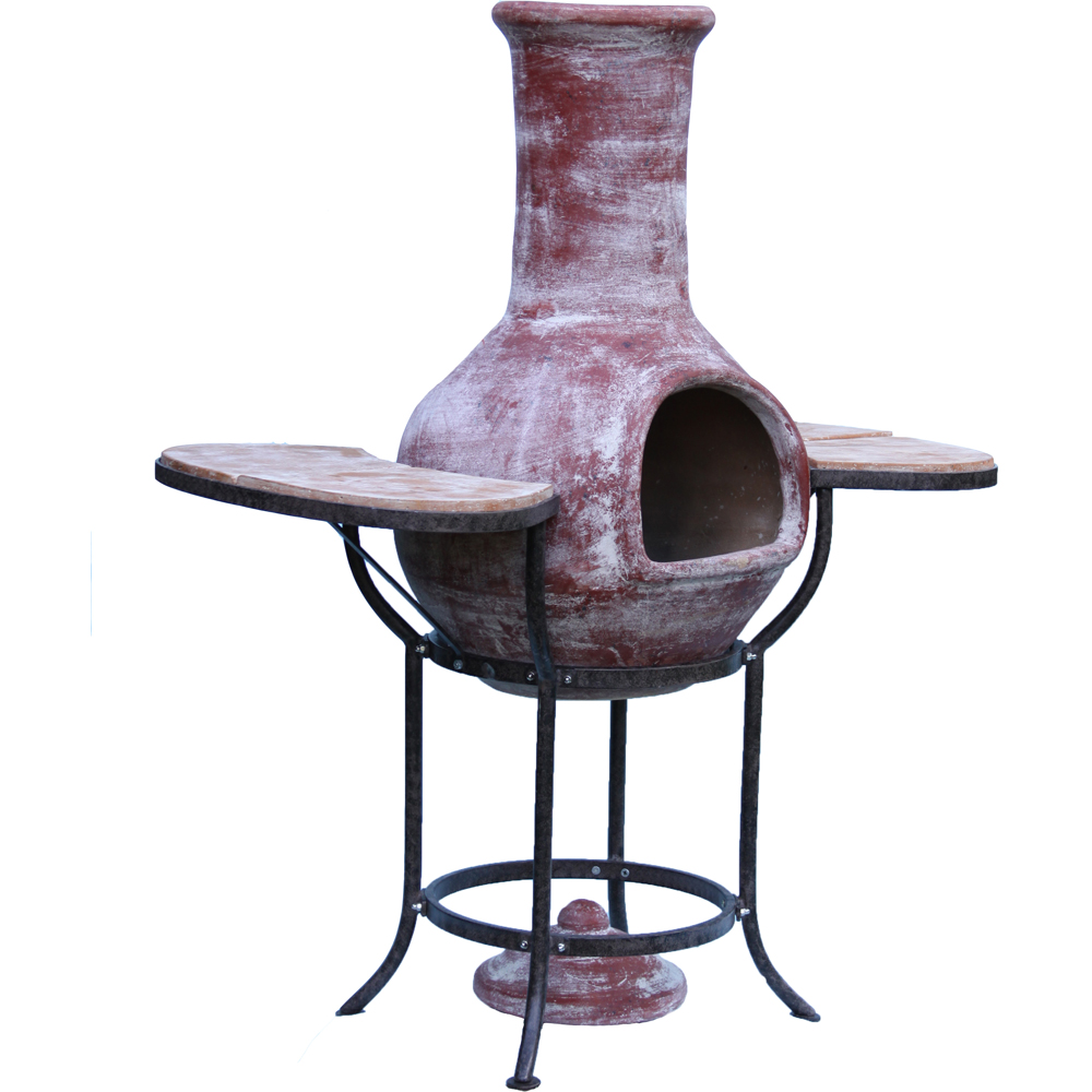Gardeco BBO-C8C.02 Grill Lava Stones and Cradle Mexican Chiminea BBQ Bundle Image 5