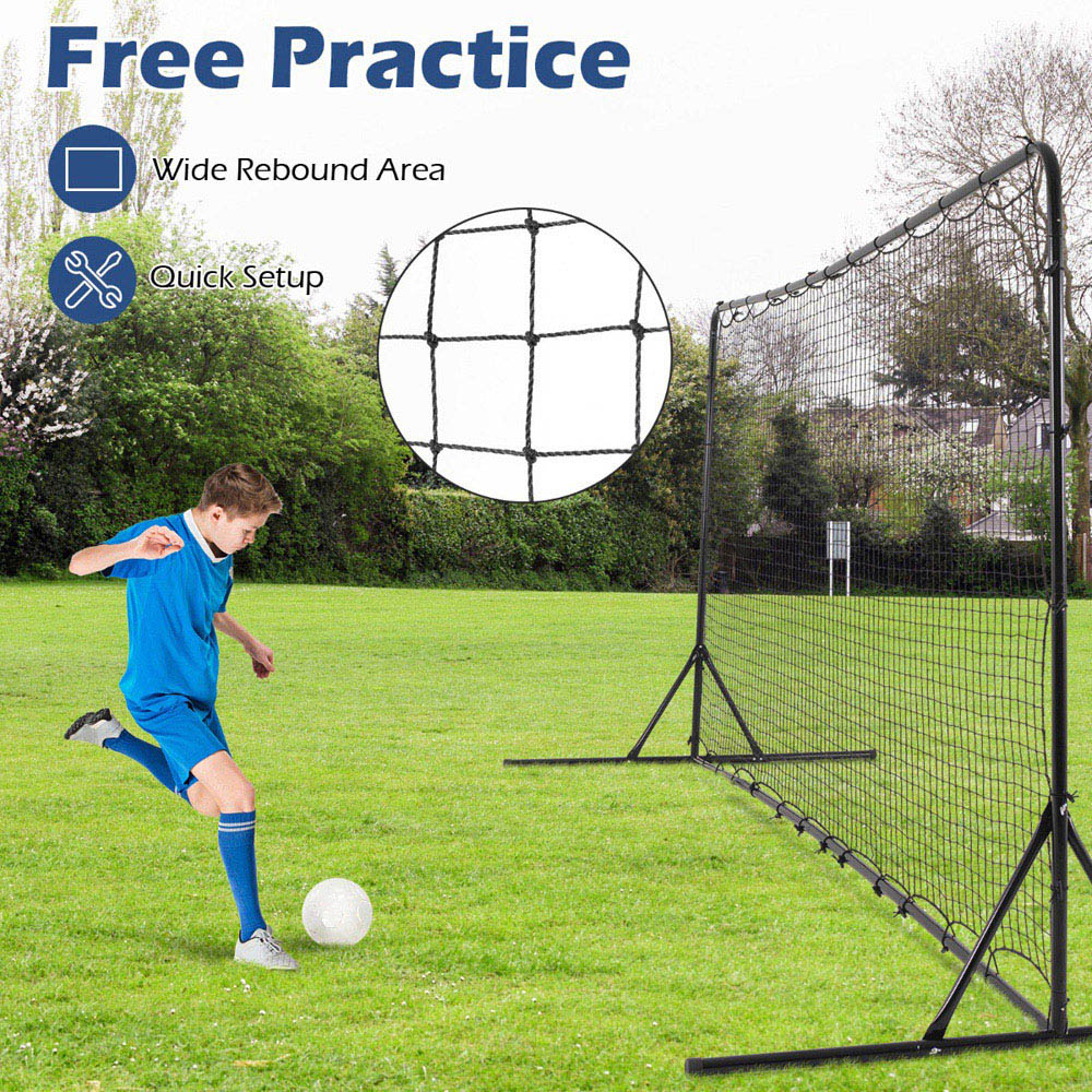Costway Black Portable Soccer Rebounder Net Image 7
