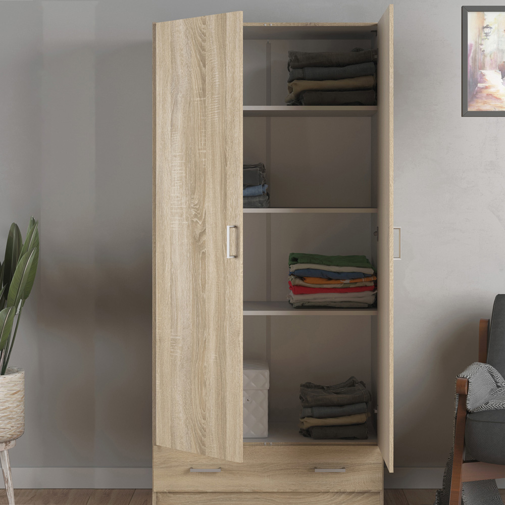 Florence Space Oak 3 Piece Bedroom Furniture Set Image 6