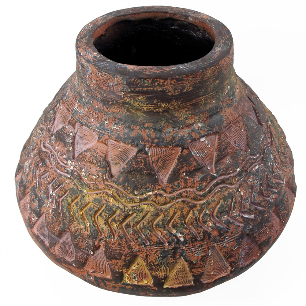 Leaf Aztec Rustic Fibreglass Composite Indoor Planter 30 x 40cm Image 4