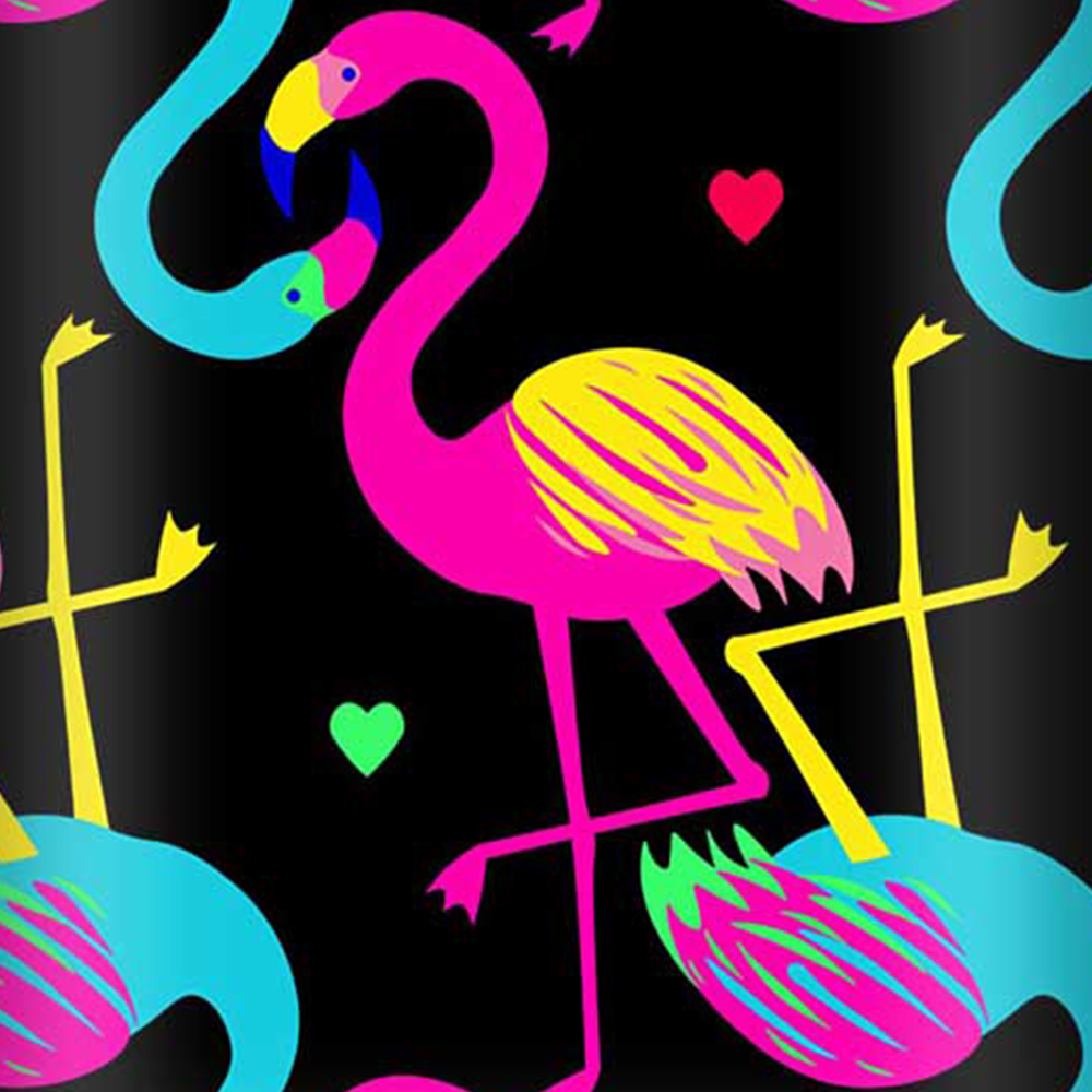 Warren Reed Designer Small Vivid Flamingo Pattern Suitcase Image 3