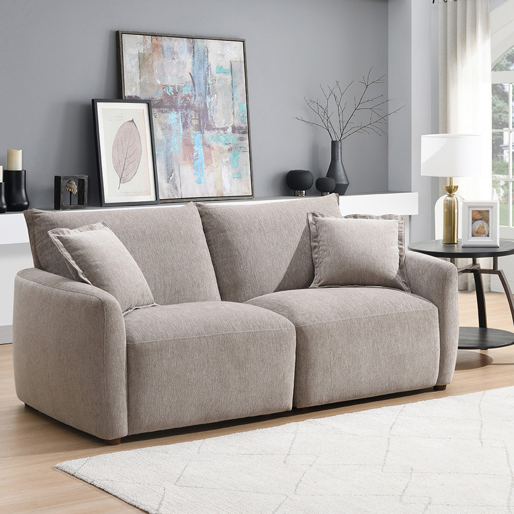 Bedford 3 Seater Stone Sofa Image 4