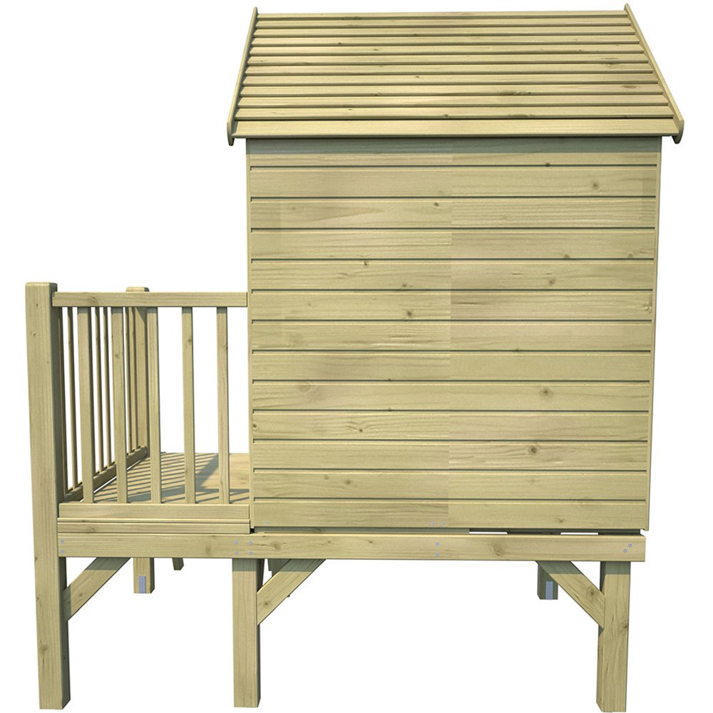 Soulet Winny 6 x 5ft Kids Wooden Platform Playhouse with Veranda Image 4