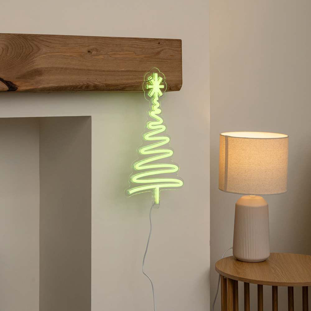 Samuel Alexander Multicolour LED Neon Christmas Tree 40cm Image 9