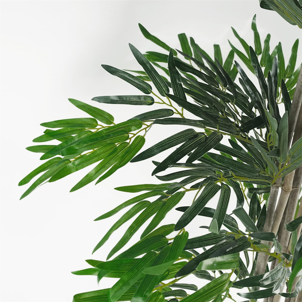 Leaf Natural Green Bamboo Artificial Tree in Pot 6ft Image 3