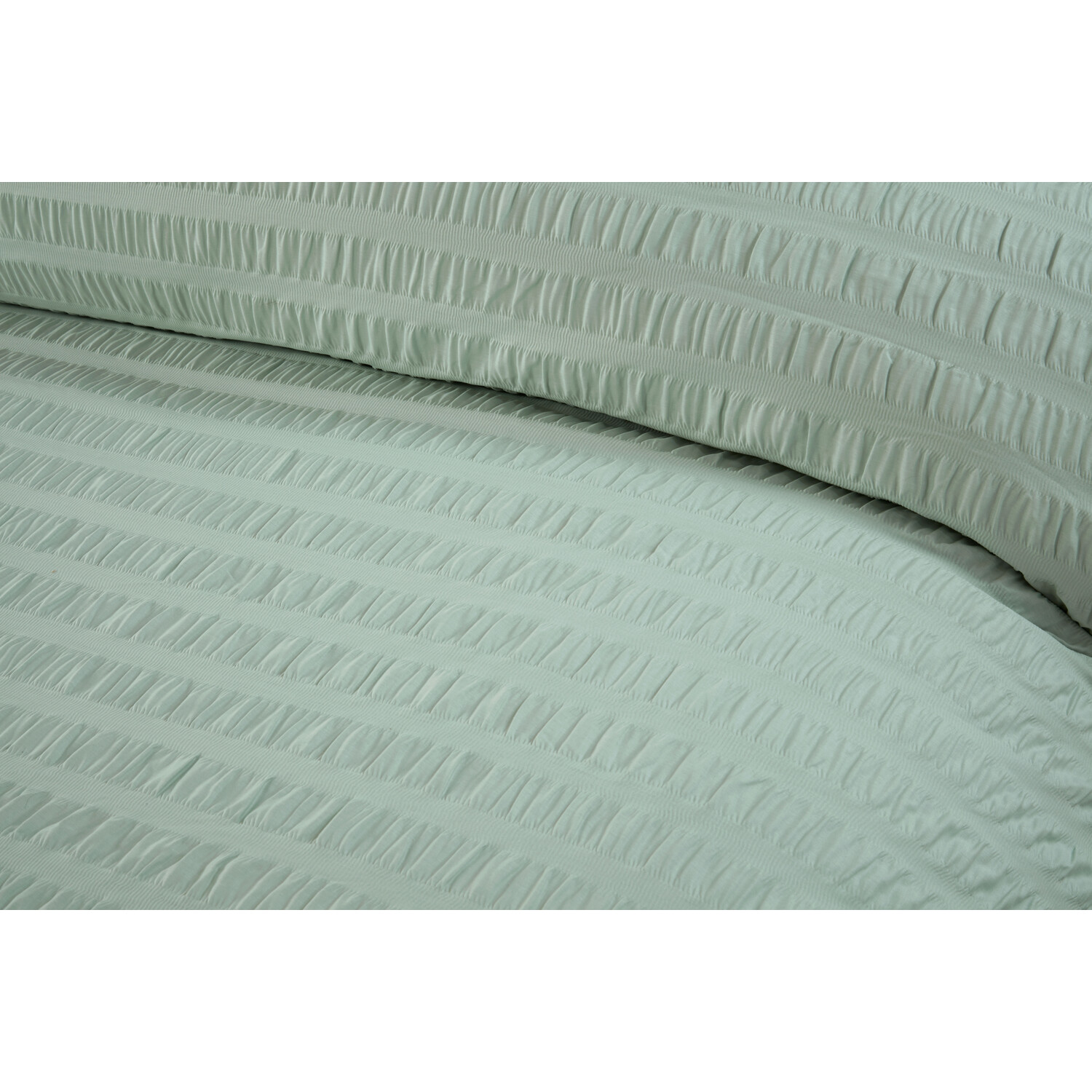 Divante Seersucker Double Sage Duvet Set Image 4