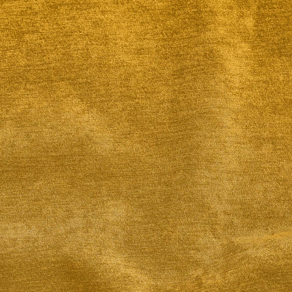 Alan Symonds Ochre Chenille Blackout Pencil Pleat Curtains 168cm x 183cm Image 5