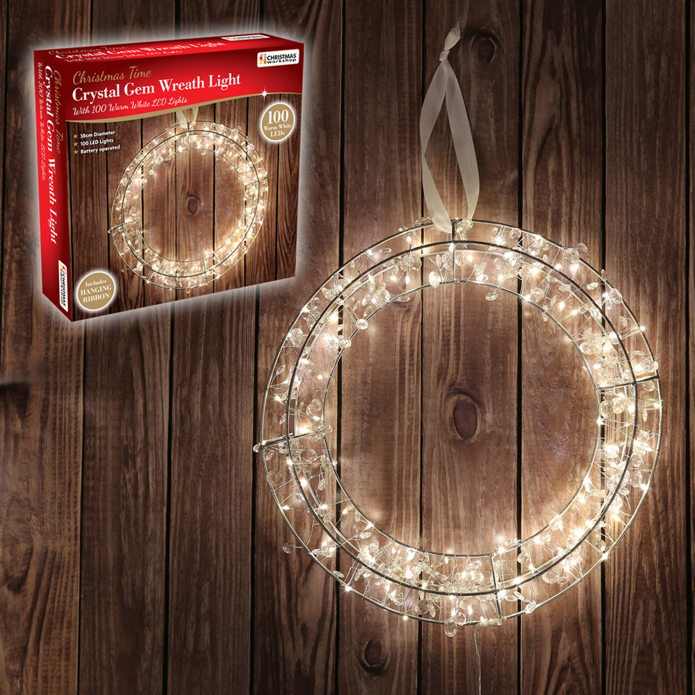 The Christmas Workshop LED Wreath 38cm Image 3