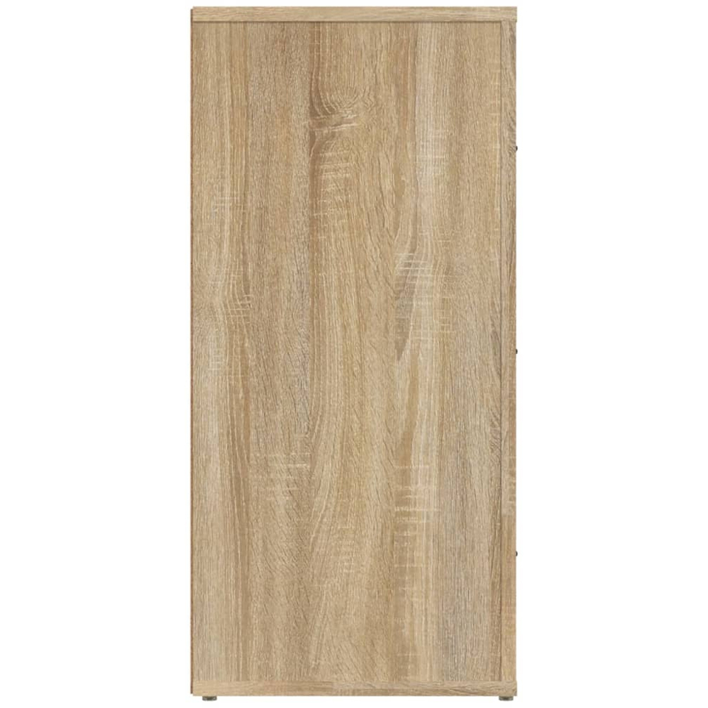 vidaXL 3 Door Sonoma Oak Wooden Sideboard Image 6
