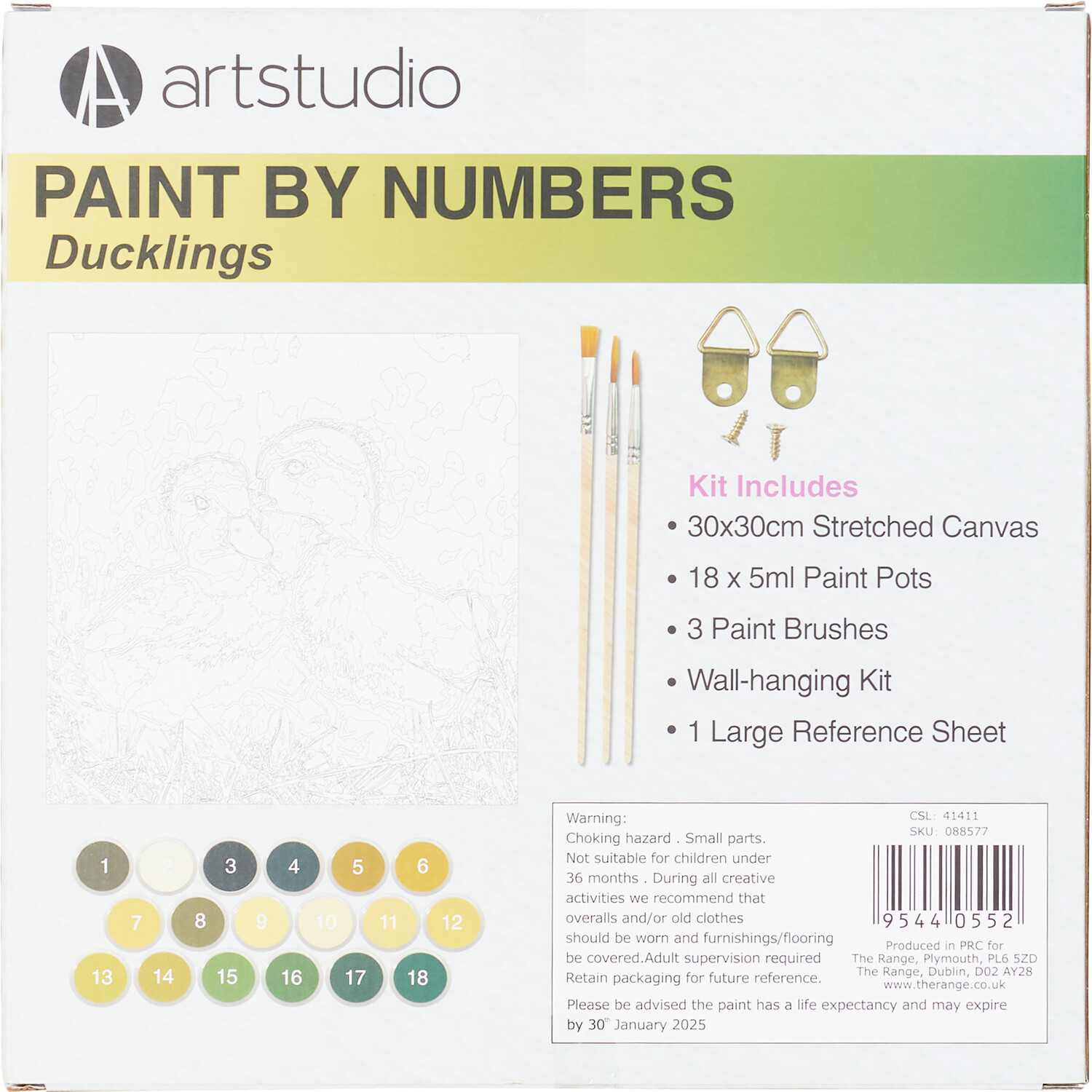 Art Studio Paint by Numbers - Ducklings Image 2