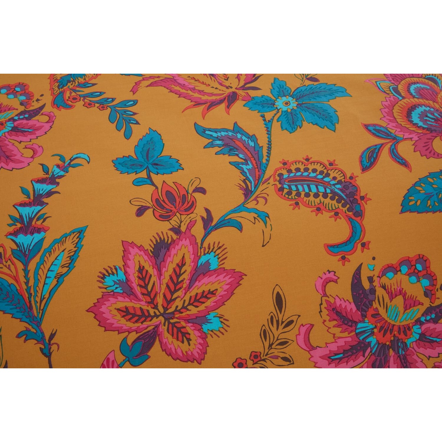 Divante Safia Duvet Cover and Pillowcase Set - Ochre / Superking Image 5