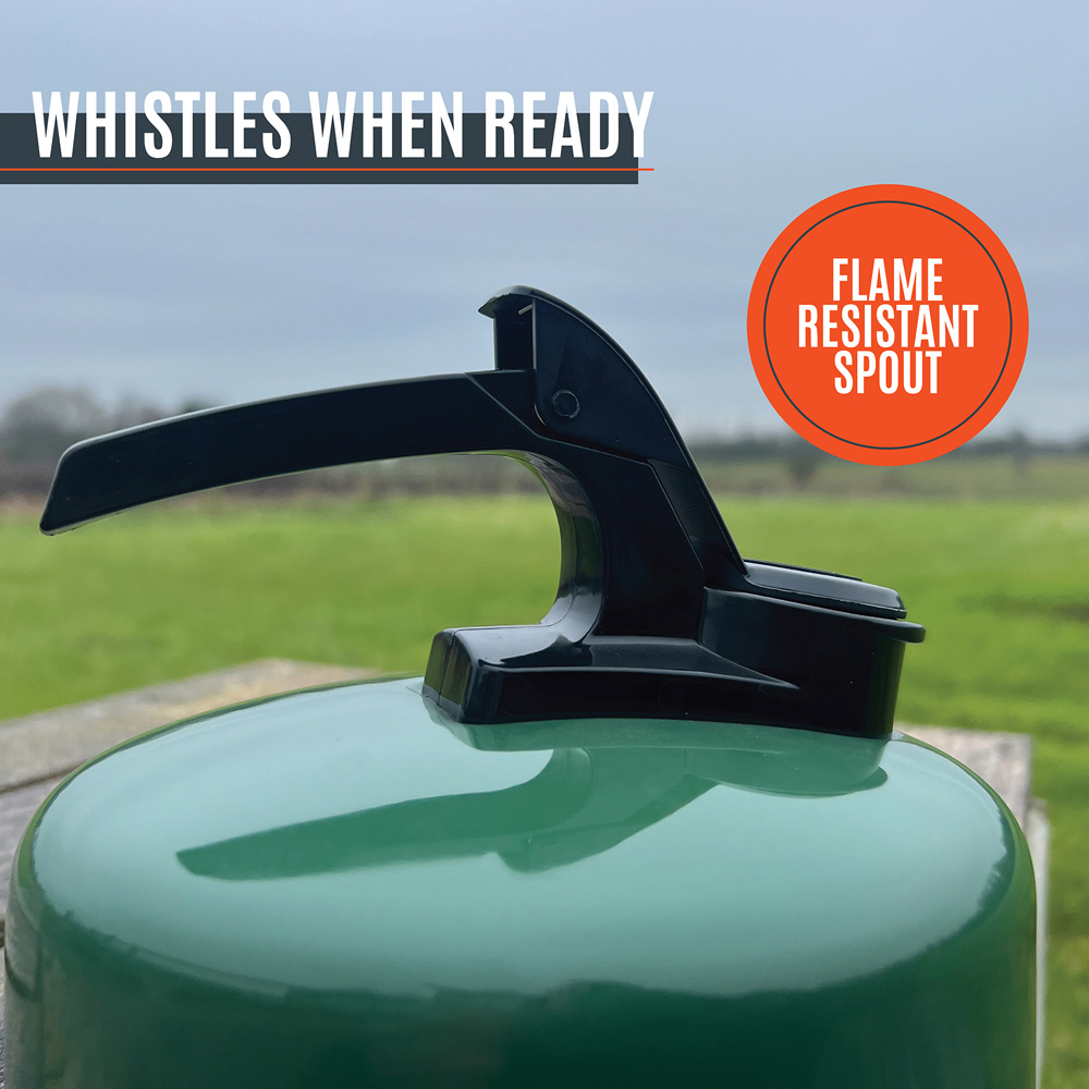 Milestone Camping Green Aluminium Whistling Camping Kettle 1L Image 6