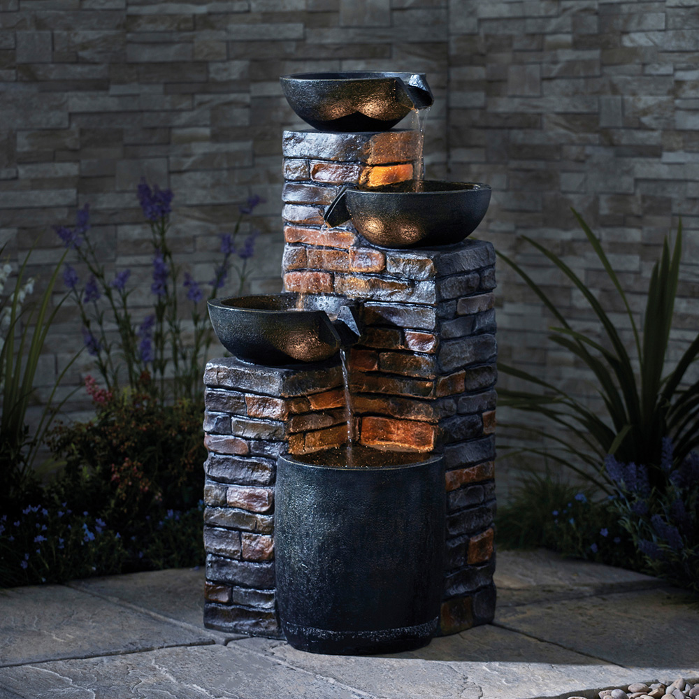 Garden Gear Serenity Pouring Bowls Water Feature Image 4