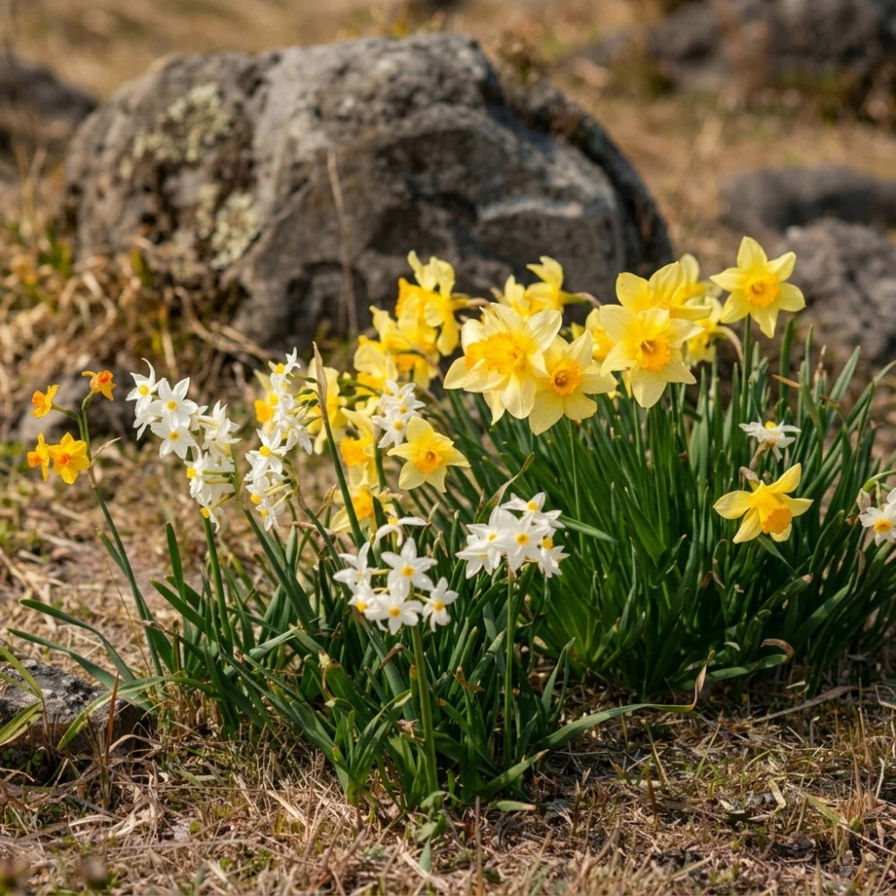 Thompson and Morgan Daffodil Rockgarden Mixed Spring Planting Bulb 80 Pack Image 2