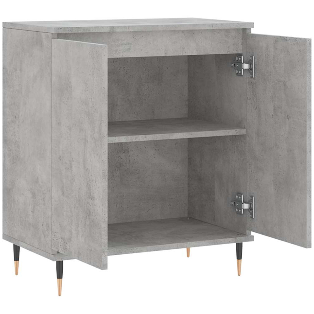 vidaXL 2 Door Concrete Grey Sideboard Image 6