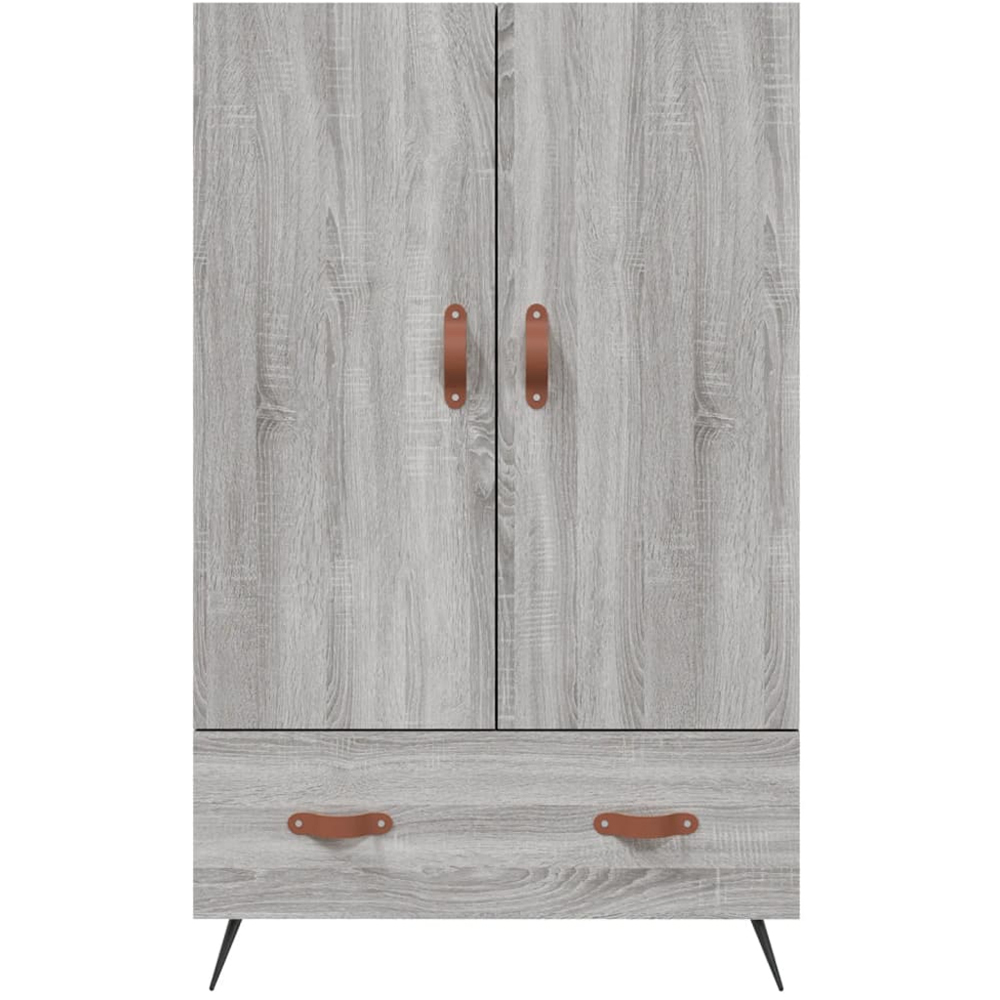 vidaXL 2 Door Single Drawer Grey Sonoma Highboard Image 6
