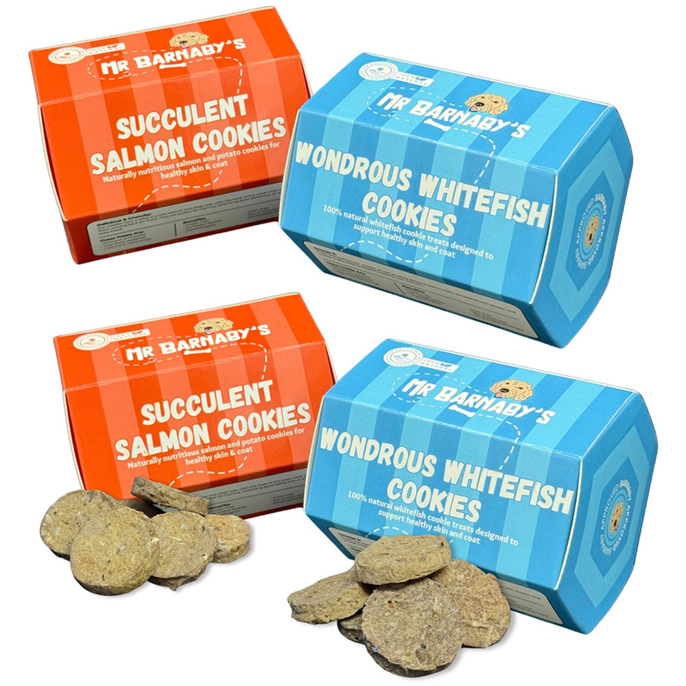 Mr Barnaby's Crunchy Cookie Dog Treats Bundle 4 Pack Image 1